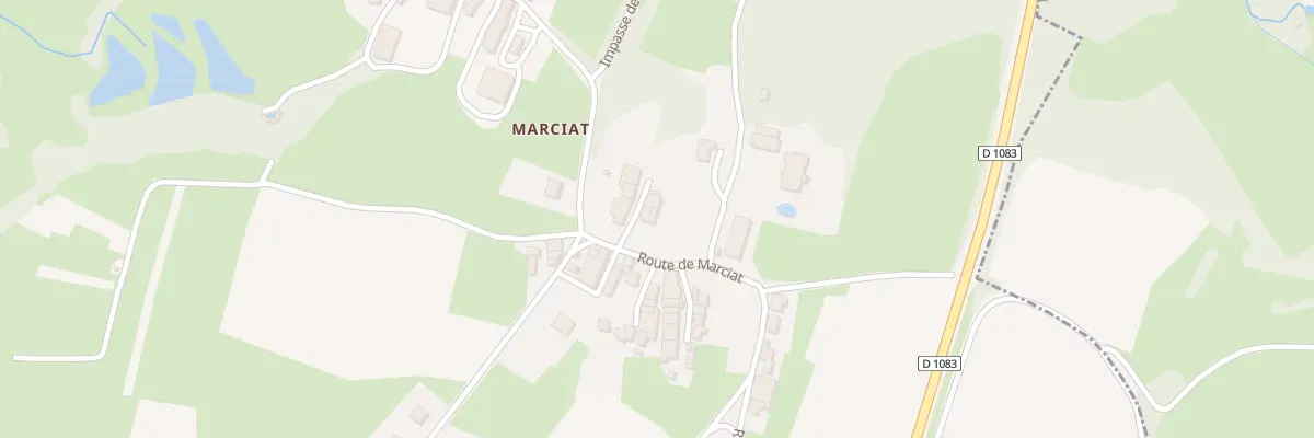 Plan du 42 Rte de Marciat à Joudes
