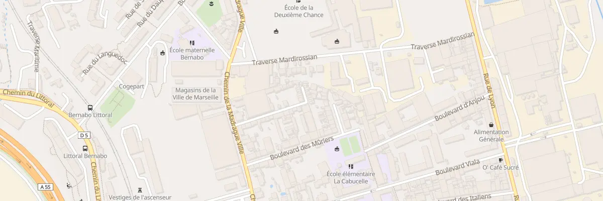 Plan du 25 Imp des Muriers à Marseille 15e Arrondissement