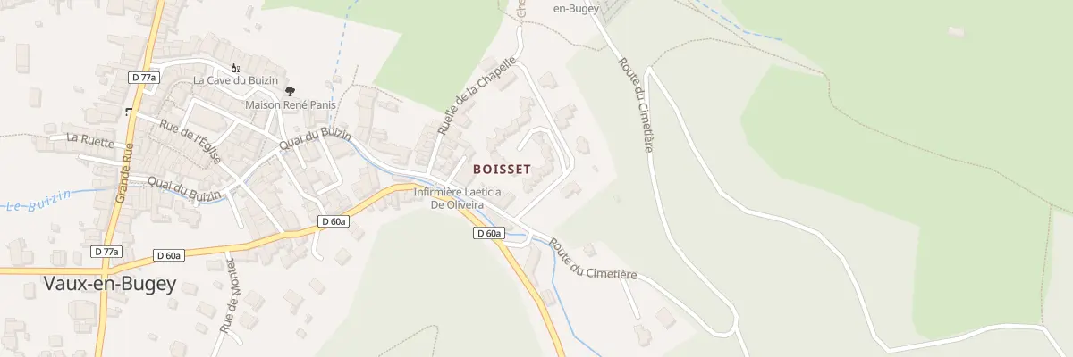 Plan du 2 Rue de Boisset à Vaux-en-Bugey