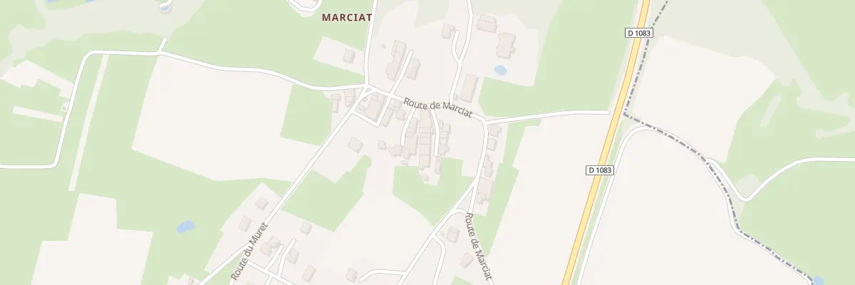 Plan du 25 Rte de Marciat à Joudes
