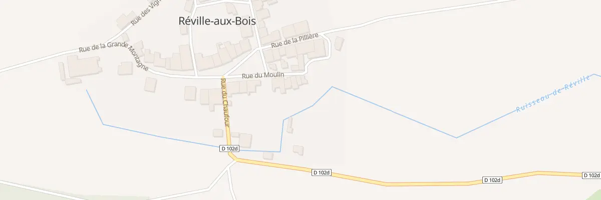 Plan du 10 Rue du Moulin à Réville-aux-Bois