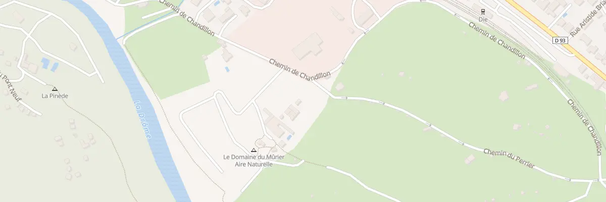 Plan du 1040 Che de Chandillon à Die