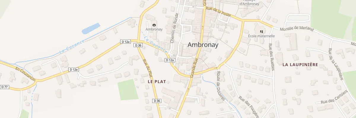Plan du 6 Mte de la Gargouille à Ambronay