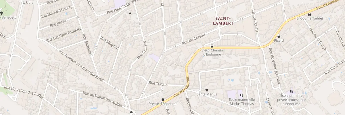 Plan du 204 Rue d’endoume à Marseille 7e Arrondissement