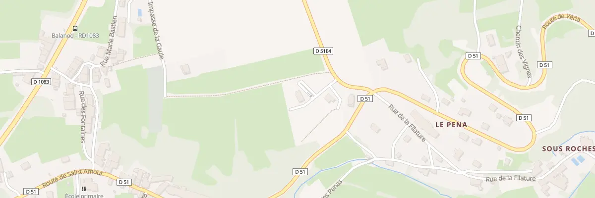 Plan du 700 Rte de Véria à Balanod