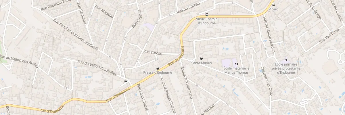 Plan du 228 Rue d’endoume à Marseille 7e Arrondissement