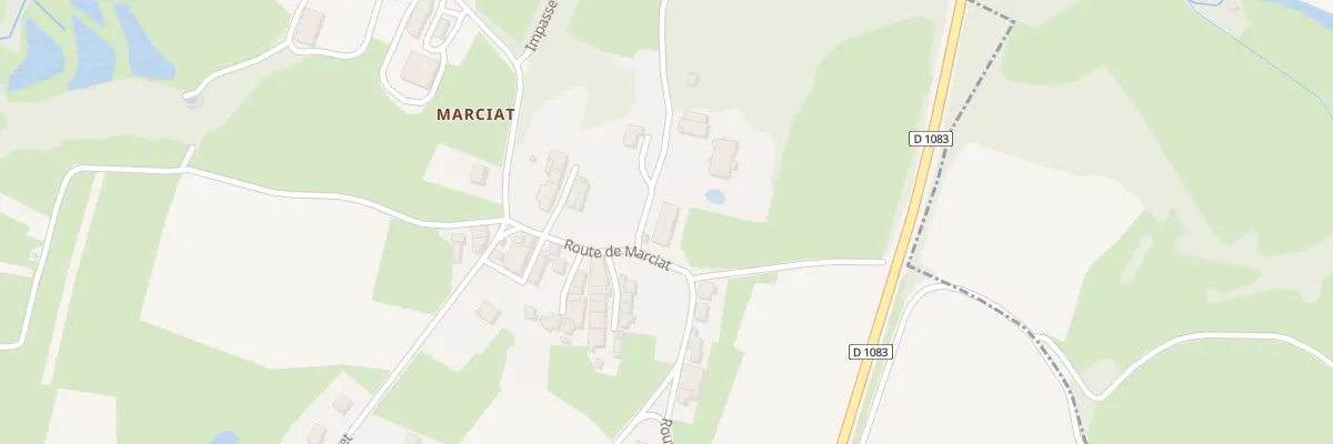 Plan du 22 Rte de Marciat à Joudes