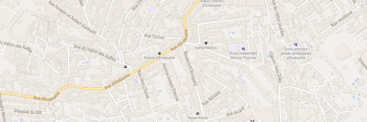 Plan du 12 Bd Bompard à Marseille 7e Arrondissement