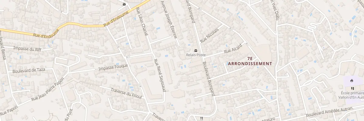 Plan du 58 Bd Bompard à Marseille 7e Arrondissement
