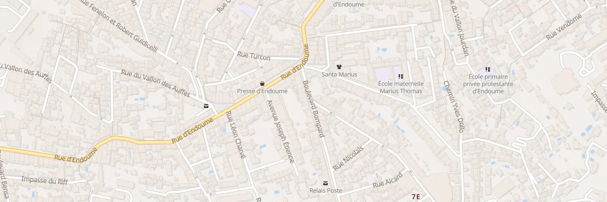 Plan du 14 Bd Bompard à Marseille 7e Arrondissement