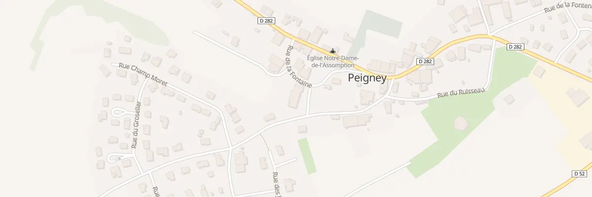 Plan du 12 Rue de la Fontaine à Peigney