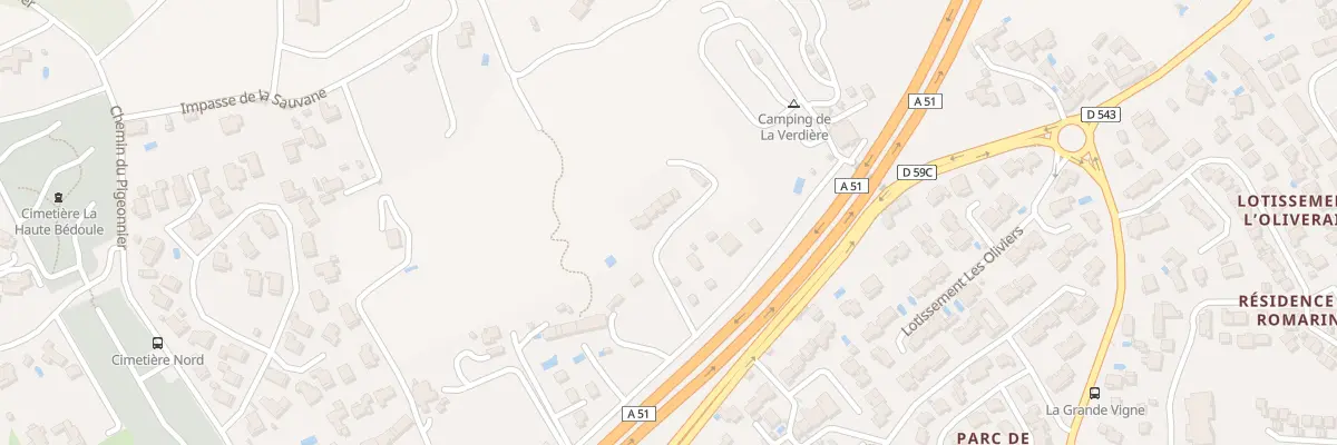 Plan du 6B Che de la Haute Bédoule à Septèmes-les-Vallons