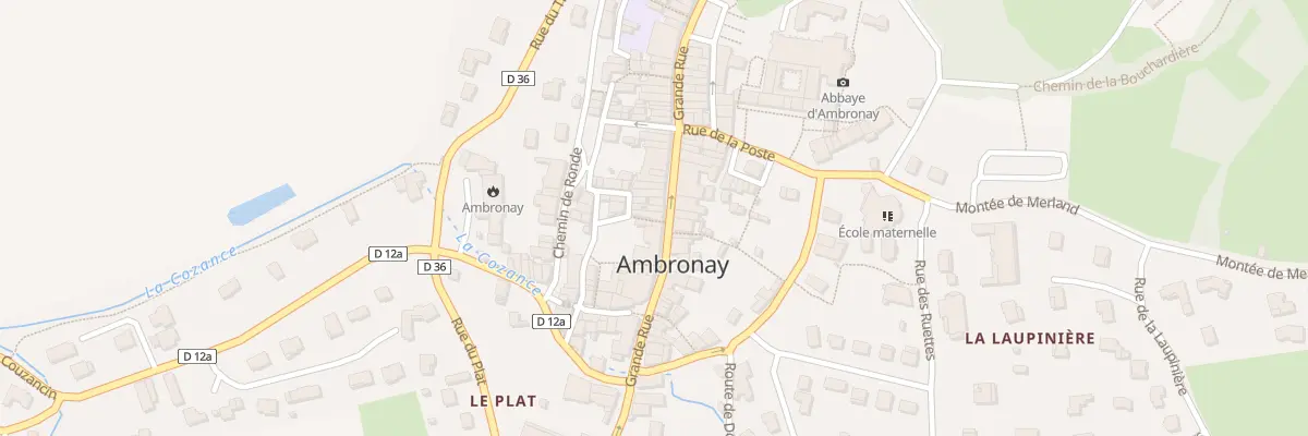 Plan du 88 Gr Grande Rue à Ambronay
