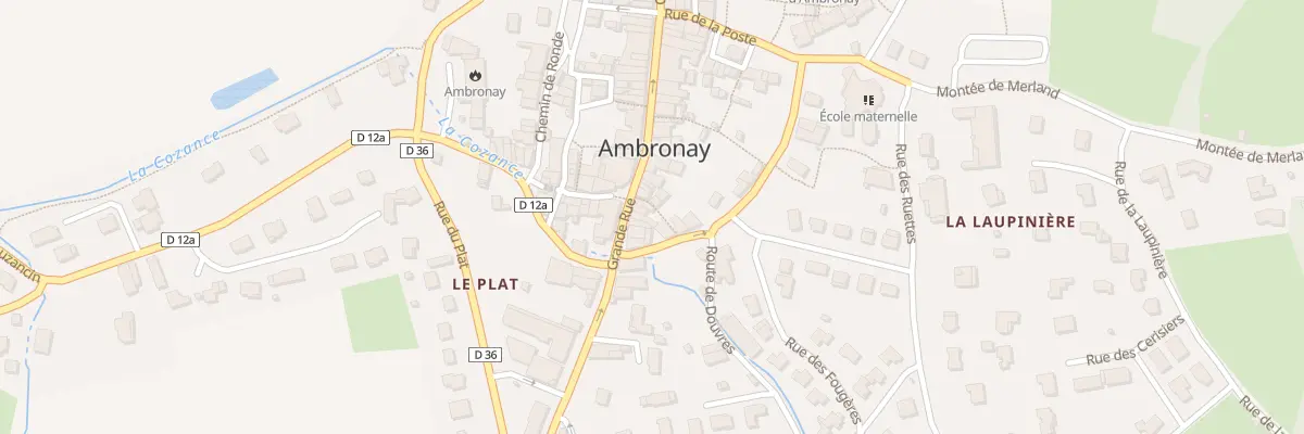 Plan du 5045 Gr Grande Rue à Ambronay