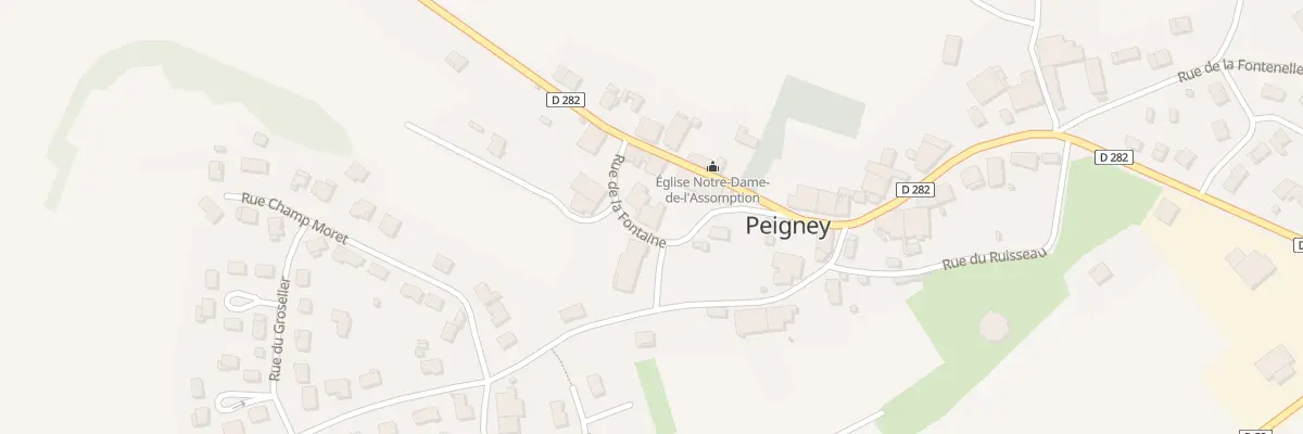 Plan du 6 Rue de la Fontaine à Peigney