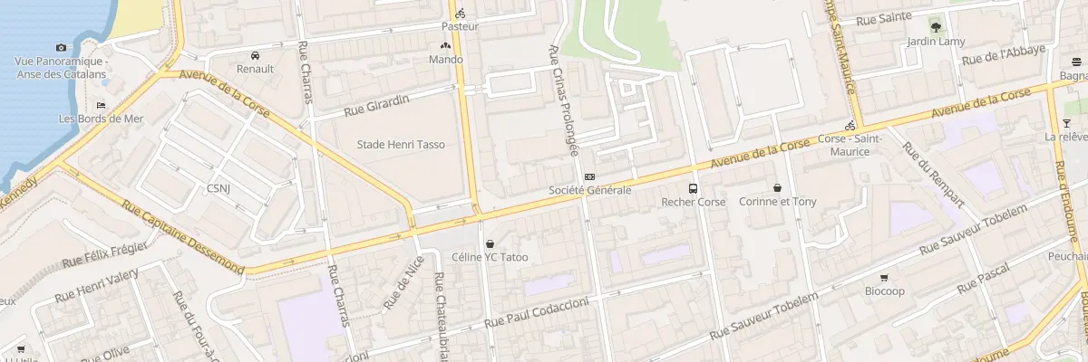 Plan du 68 Av de la Corse à Marseille 7e Arrondissement