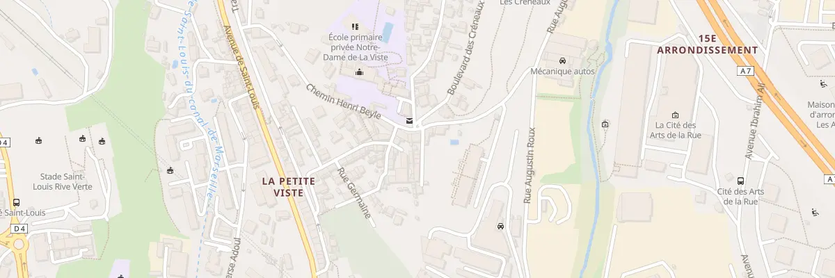 Plan du 120 Che Henri Beyle à Marseille 15e Arrondissement