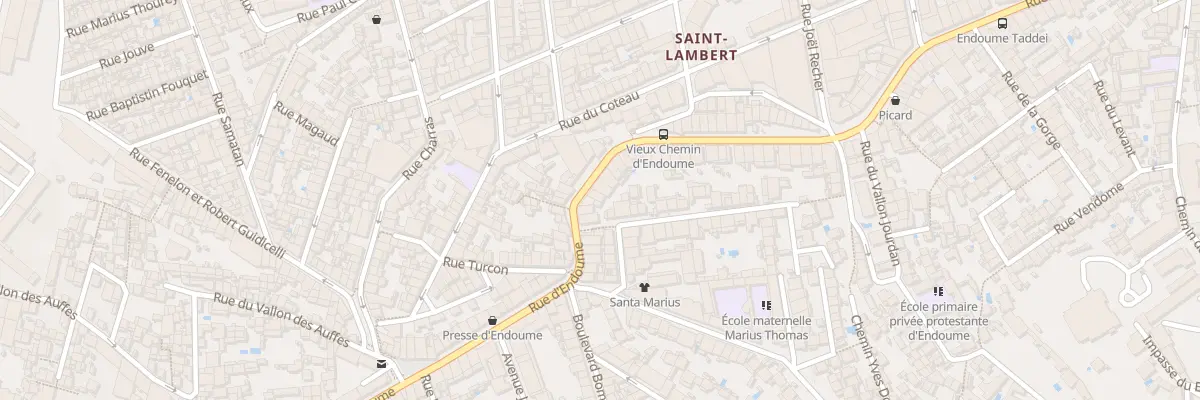 Plan du 183 Rue d’endoume à Marseille 7e Arrondissement