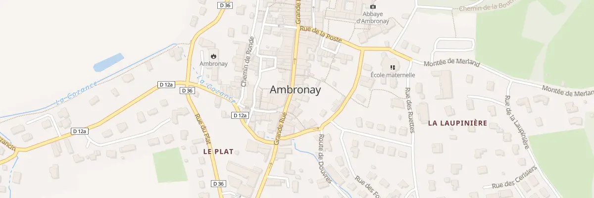 Plan du 97 Grande Rue à Ambronay