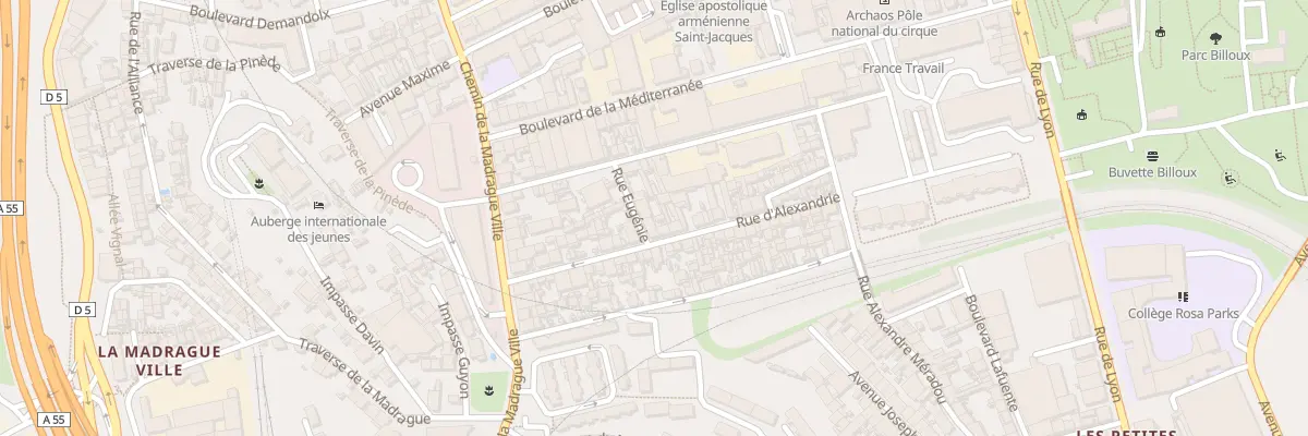 Plan du 32 Rue d’alexandrie à Marseille 15e Arrondissement