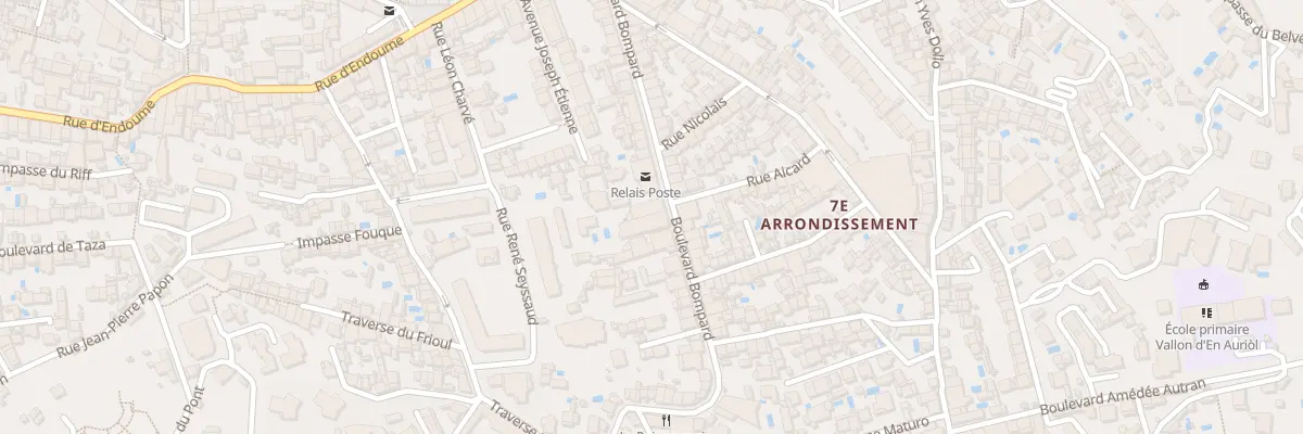 Plan du 56 Bd Bompard à Marseille 7e Arrondissement