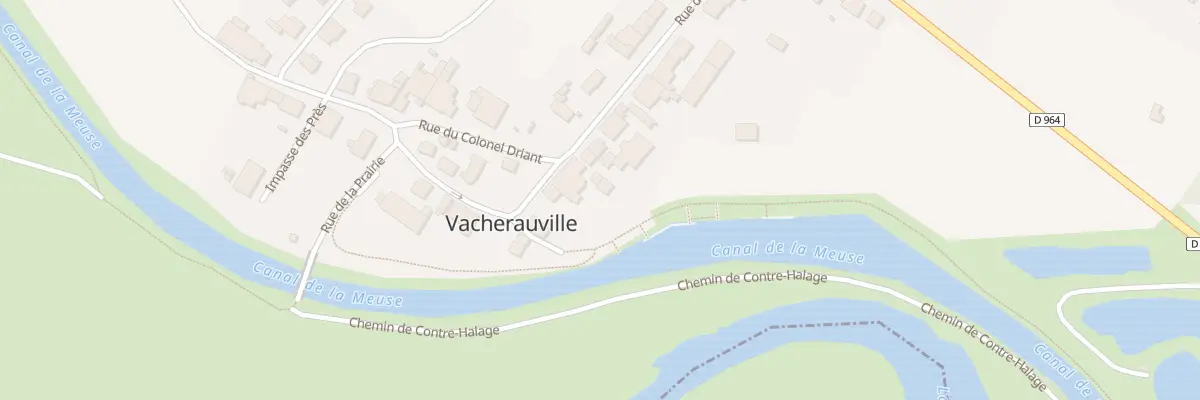 Plan du 14 Rue du Col Driant à Vacherauville