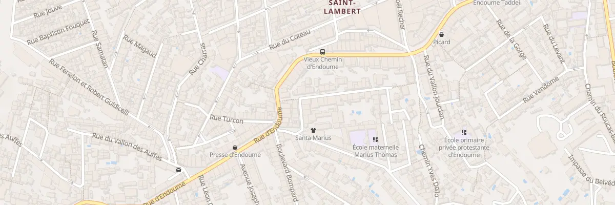 Plan du 10 Rue perlet à Marseille 7e Arrondissement