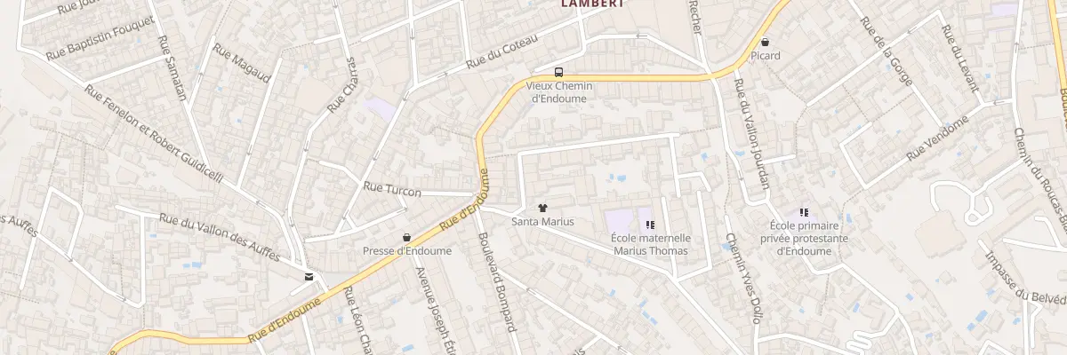 Plan du 6 Rue perlet à Marseille 7e Arrondissement