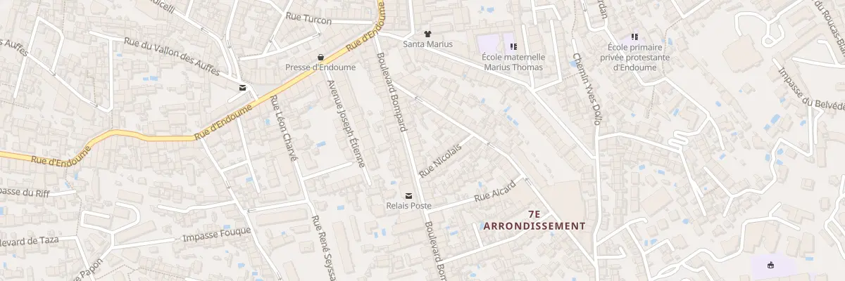 Plan du 31 Bd Bompard à Marseille 7e Arrondissement