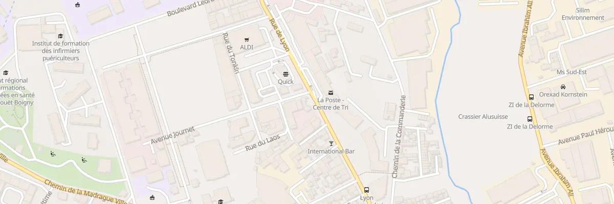 Plan du 405 Rue de lyon à Marseille 15e Arrondissement