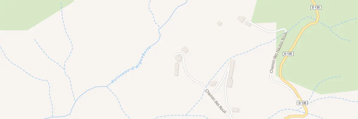 Plan du 593 Che des Roux à Chalancon