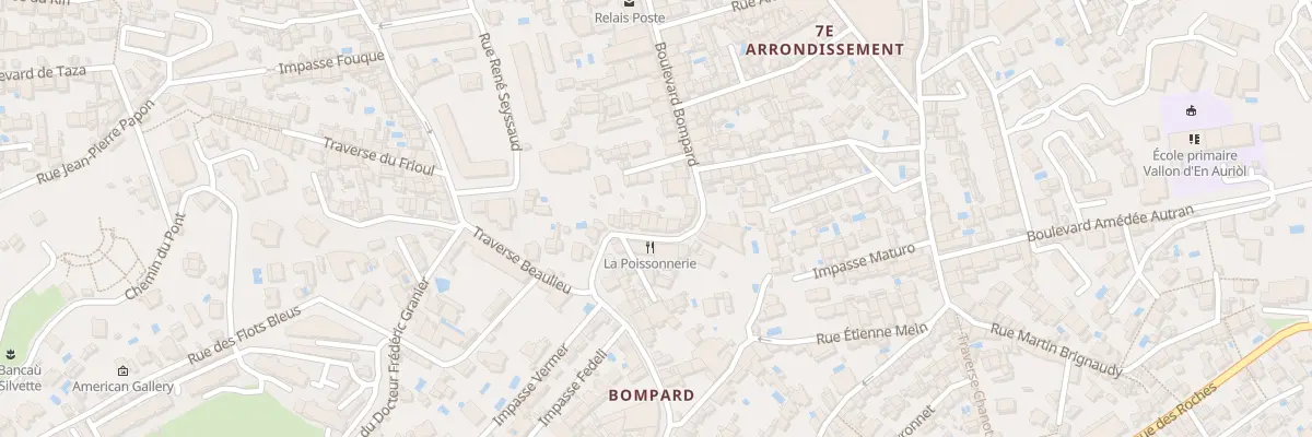 Plan du 96 Bd Bompard à Marseille 7e Arrondissement