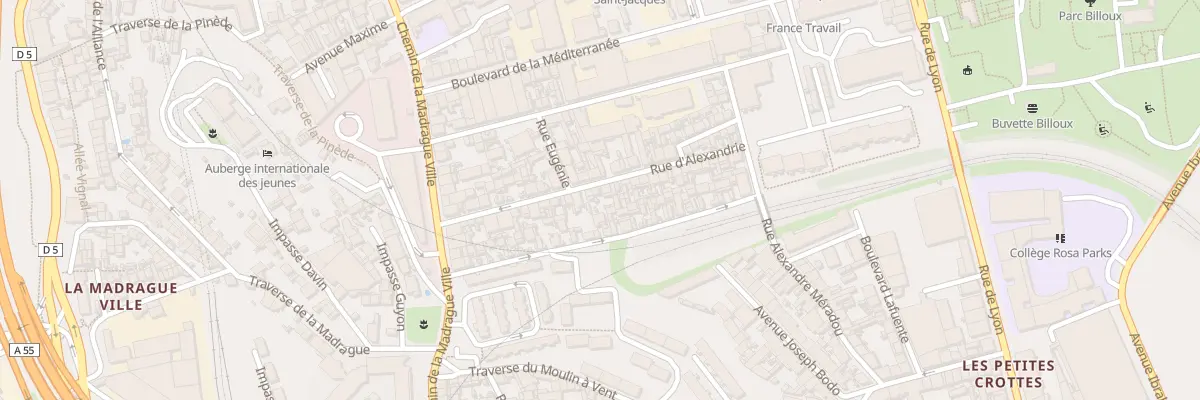 Plan du 31 Rue d’alexandrie à Marseille 15e Arrondissement