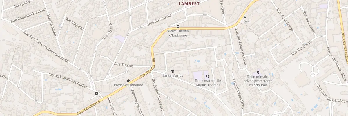 Plan du 14 Rue perlet à Marseille 7e Arrondissement