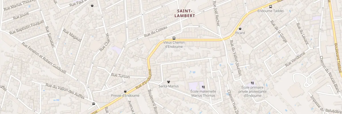 Plan du 21 Rue perlet à Marseille 7e Arrondissement