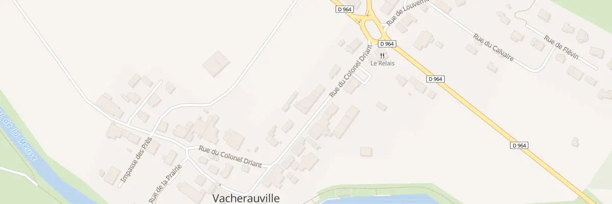 Plan du 11 Rue du Col Driant à Vacherauville