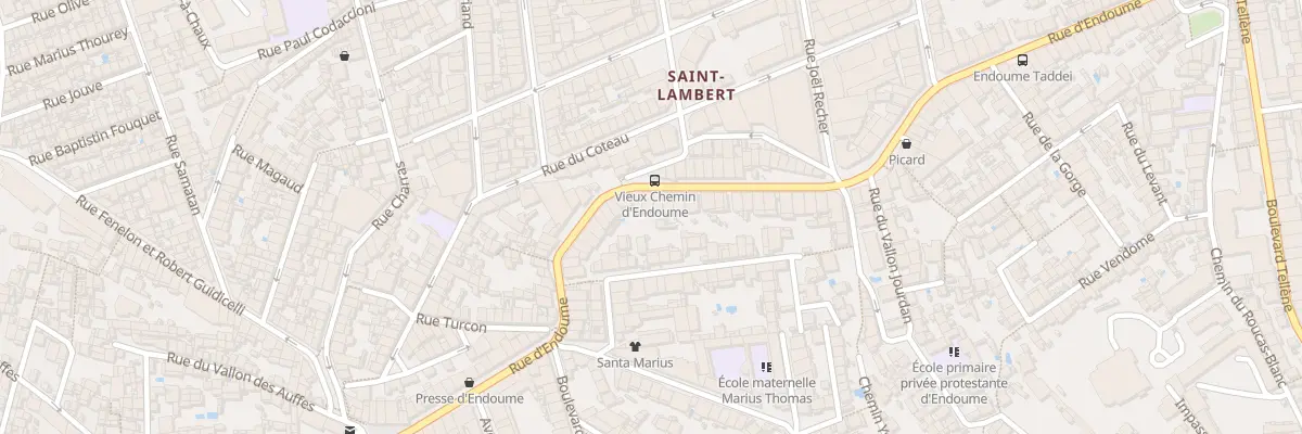 Plan du 165 Rue d’endoume à Marseille 7e Arrondissement