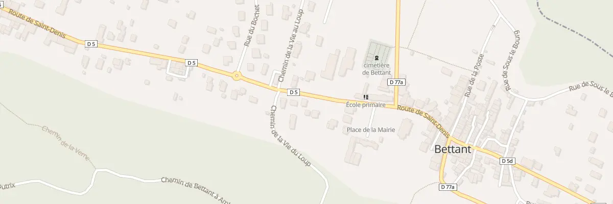 Plan du 140 Rte de Saint Denis à Bettant