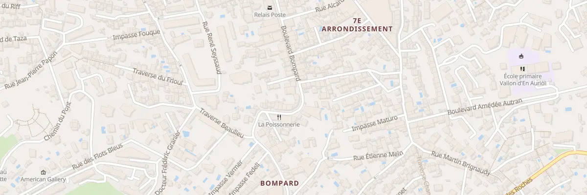 Plan du 84 Bd Bompard à Marseille 7e Arrondissement