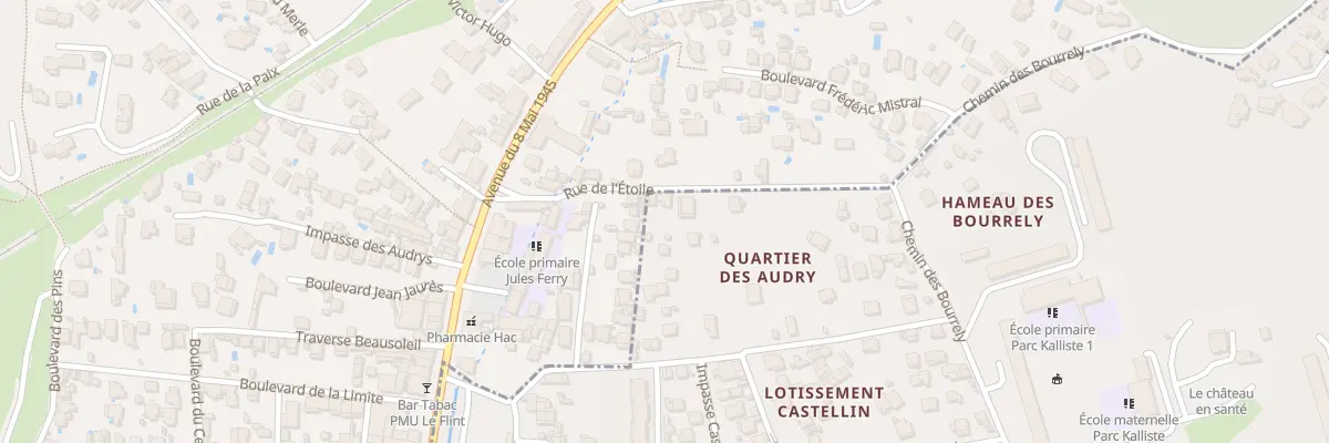 Plan du 156 Che des Bourrely à Marseille 15e Arrondissement