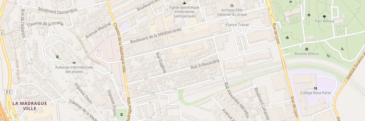 Plan du 24 Rue d’alexandrie à Marseille 15e Arrondissement