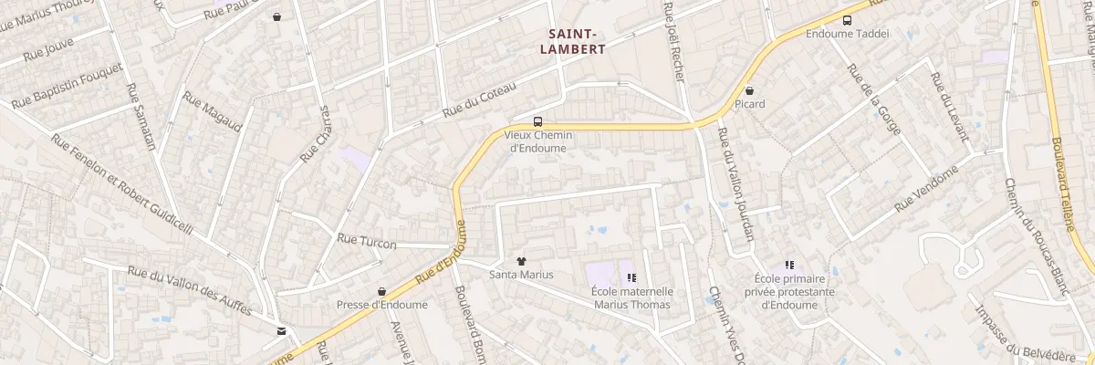 Plan du 25 Rue perlet à Marseille 7e Arrondissement