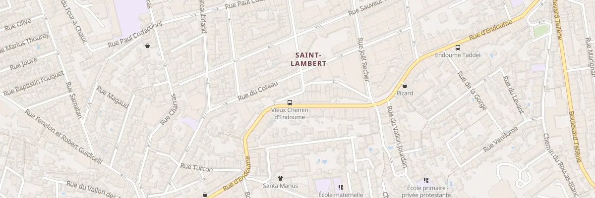 Plan du 180 Rue d’endoume à Marseille 7e Arrondissement