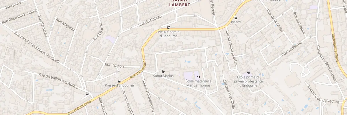 Plan du 22 Rue perlet à Marseille 7e Arrondissement