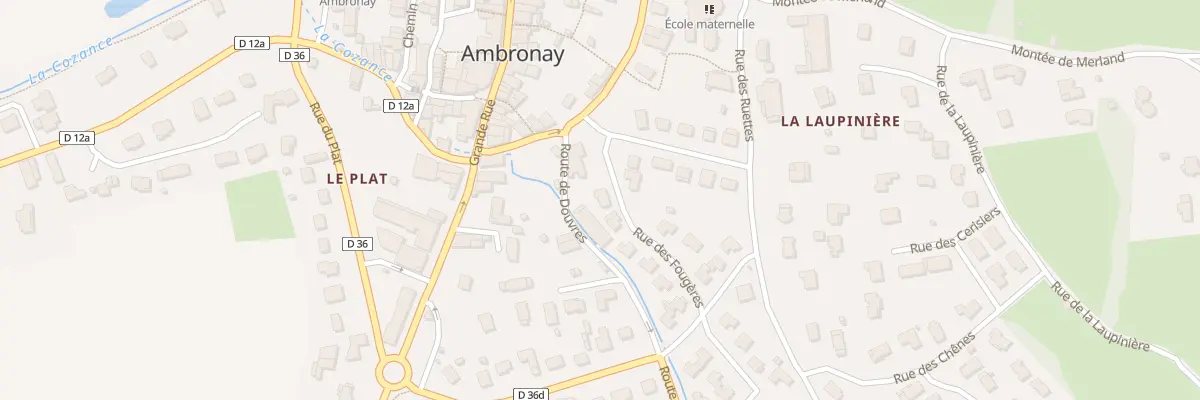 Plan du 3 Rte de Douvres à Ambronay
