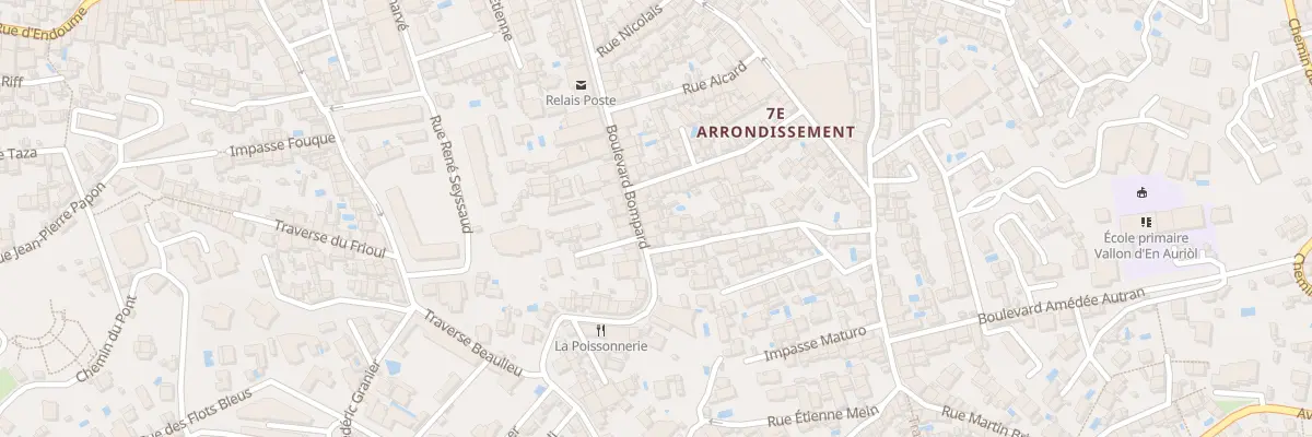 Plan du 65 Bd Bompard à Marseille 7e Arrondissement