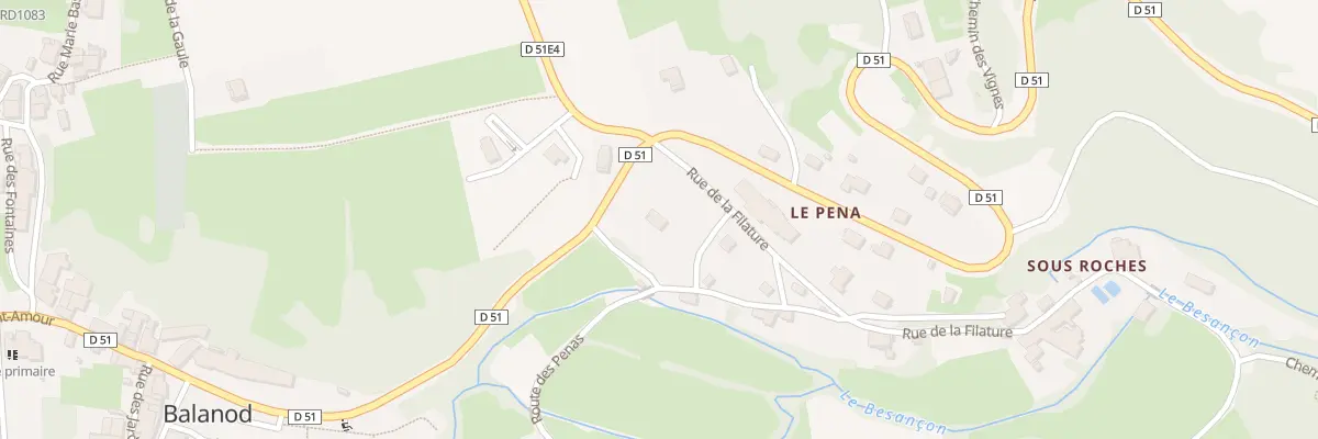 Plan du 65 Rte de St Amour à Balanod