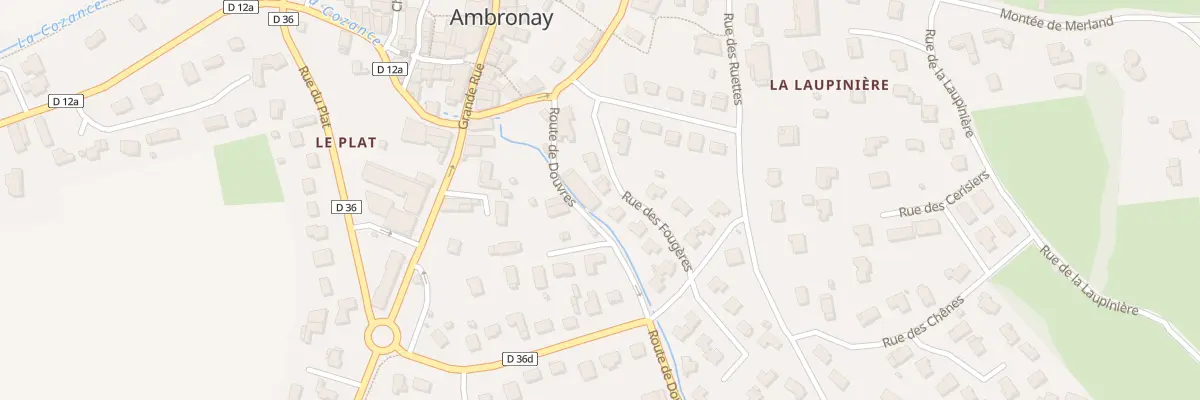 Plan du 5 Rue des Fougères à Ambronay