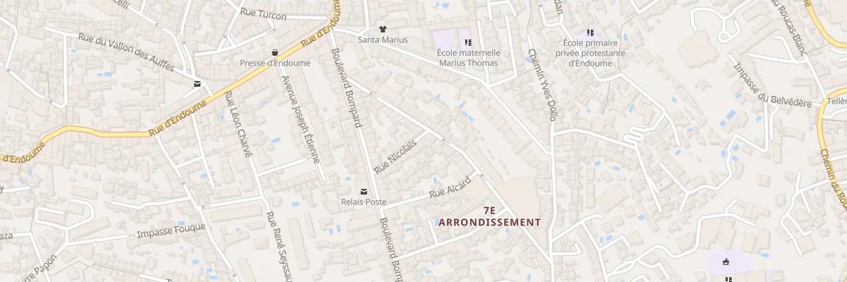 Plan du 1 Rue nicolais à Marseille 7e Arrondissement