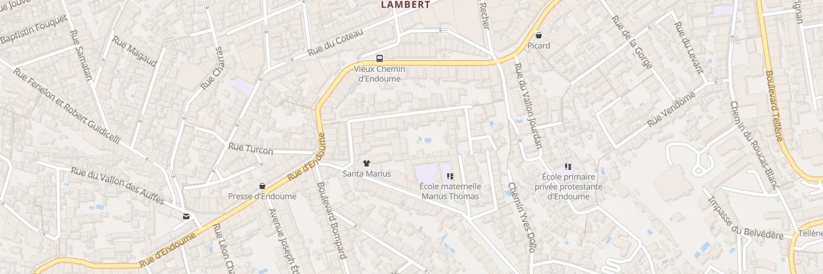 Plan du 28 Rue perlet à Marseille 7e Arrondissement